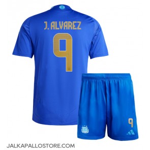 Argentiina Julian Alvarez #9 Vieraspaita Lapsille Copa America 2024 Lyhythihainen (+ shortsit)